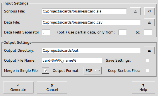 Illustration: Input and Output Settings