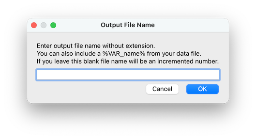 Illustration: Enter Output File Name