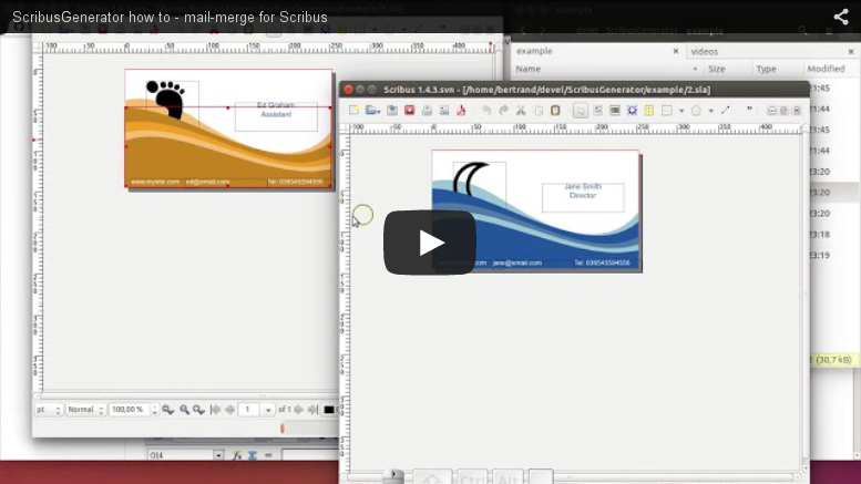 Scribus Generator how to - high quality pdf generation